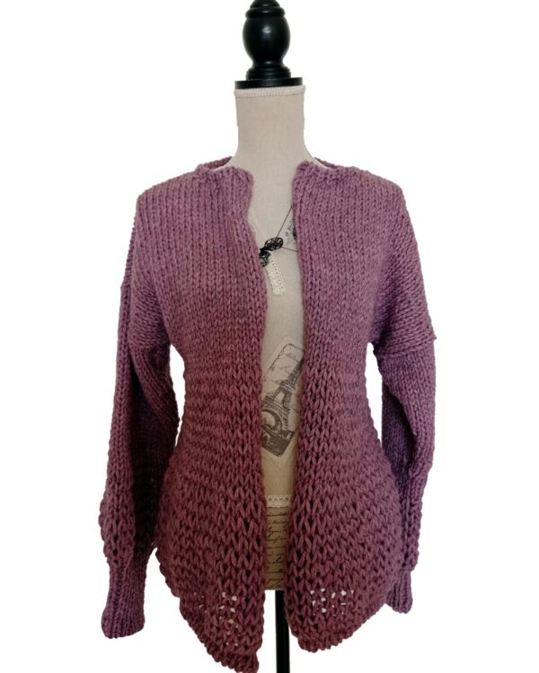 cardigan malva1